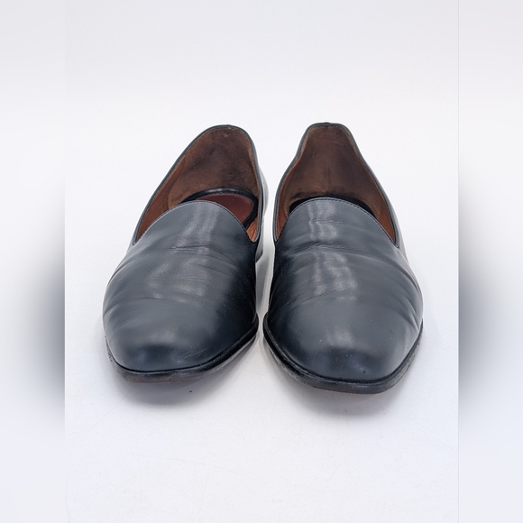 COACH Made In Italy Women's Size 6M Classic Navy Genuine Smooth Leather Loafers - Picture 12 of 17